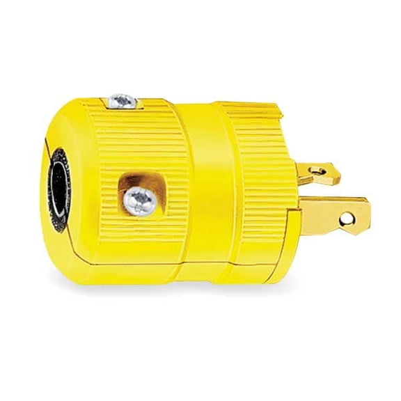 HBL9758VY Plug, 20 amp, 250V, 2-20P, Yellow