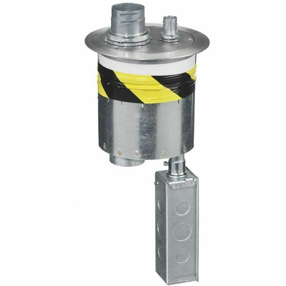 Hubbell System One S1R6PTFFALU 6" Furniture Feed Assemblede Poke-Thru, Aluminum