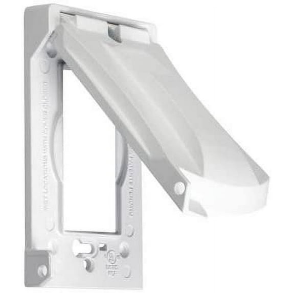 Hubbell-TayMac MX1050W Weatherproof Cover, 1-Gang, Vertical/Horizontal Mount, Die Cast