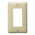 thumbnail image 1 of Hubbell WP26I 1-Gang Decorator GFCI Rocker Switch Wall Plate, Standard Size, Thermoset Plastic, Ivory, 1 of 1