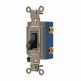 thumbnail image 1 of Hubbell Wiring Device-Kellems Wall Switch,15A,Black,1 HP,1-Pole Switch HBL1201BK, 1 of 1
