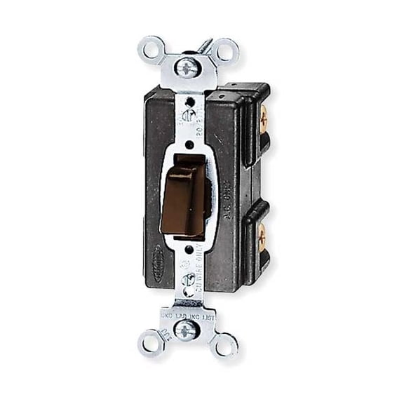 Wall Switch, 3-Way, Side, 120/277V, 20A, Brn HBL1283