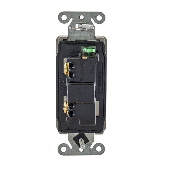 Hubbell Wiring Device-Kellems Wall Switch,Gray,20A;Back;Side,SnglPole DS120GY