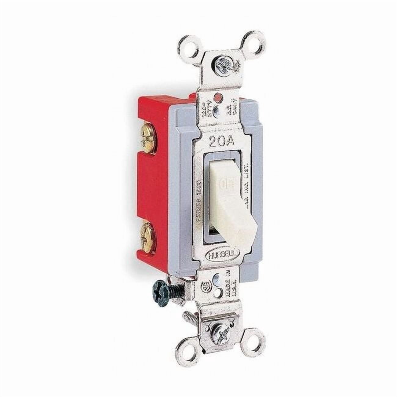 Wall Swtch, 4-Way, 120/277V, 20A, Ivry, Toggl HBL1224I - Walmart.com