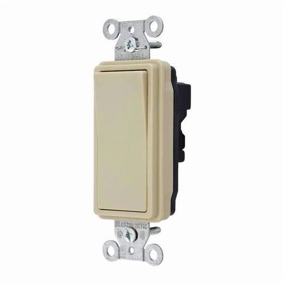 Hubbell Wiring Device-Kellems Wall Switch,1-Pole,Wiring Modul,20A,Ivry SNAP2121I