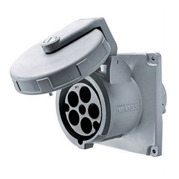 Hubbell Wiring M5100R7 Hubbell M5100r7 100a 480v 5-wire Receptacle