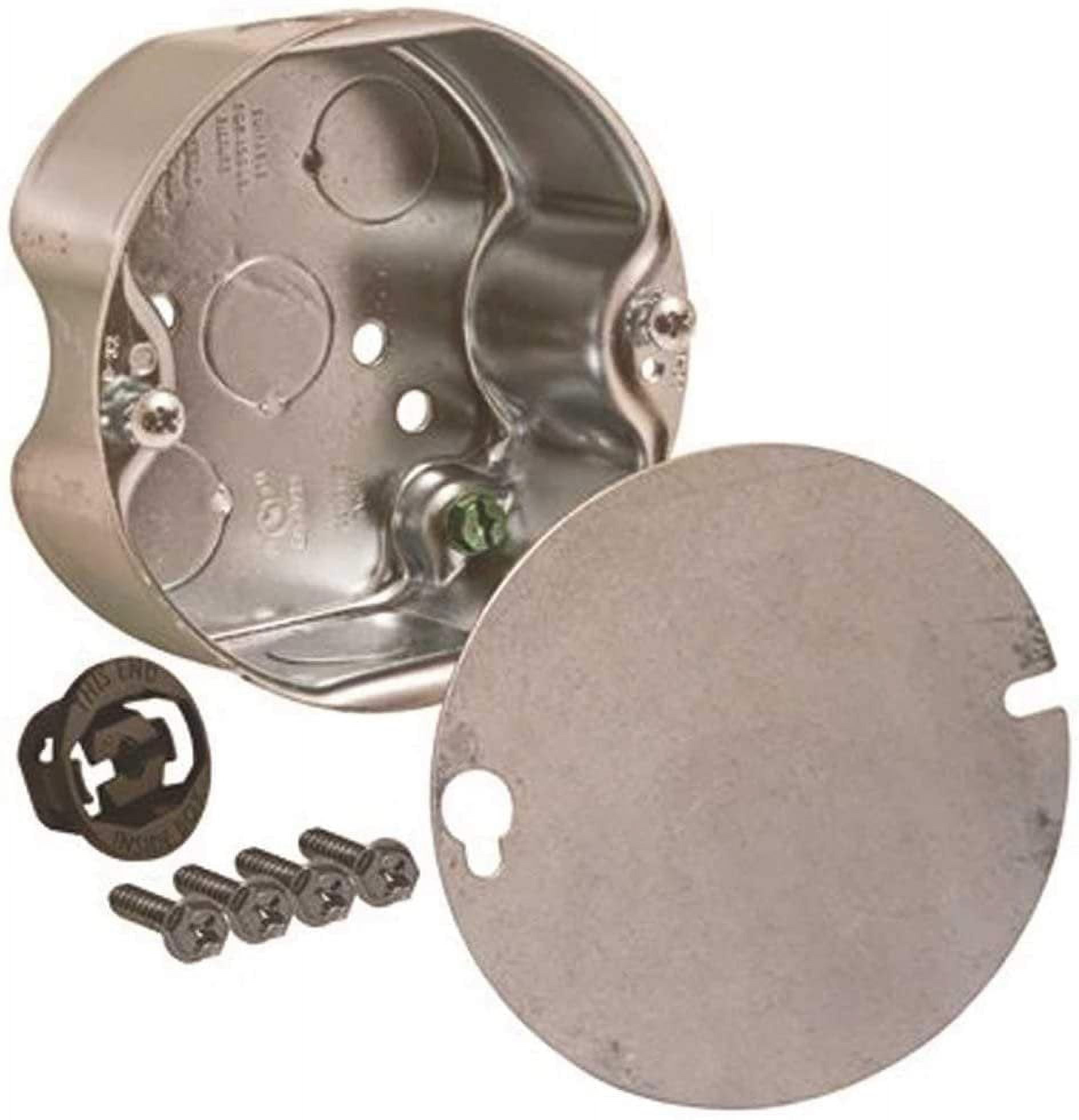 Hubbell Wiring 296-1 Raco Round Ceiling Fan Support Box with 1/2" Side ...