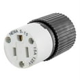 thumbnail image 1 of hubbell 515sc connector, 15a, 125v, select-spec, 5-15r, black, 1 of 1
