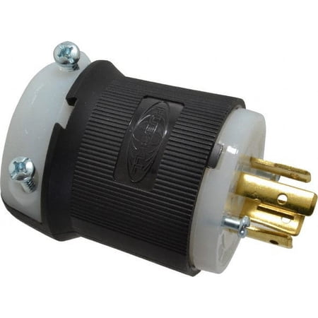 Hubbell Wiring Device-Kellems 480 VAC, 20 Amp, L16-20P Configuration, Industrial Grade, Self Grounding Plug 3 Phase, 3 Poles, IP20, 0.35 to 1.15" Cord Diameter