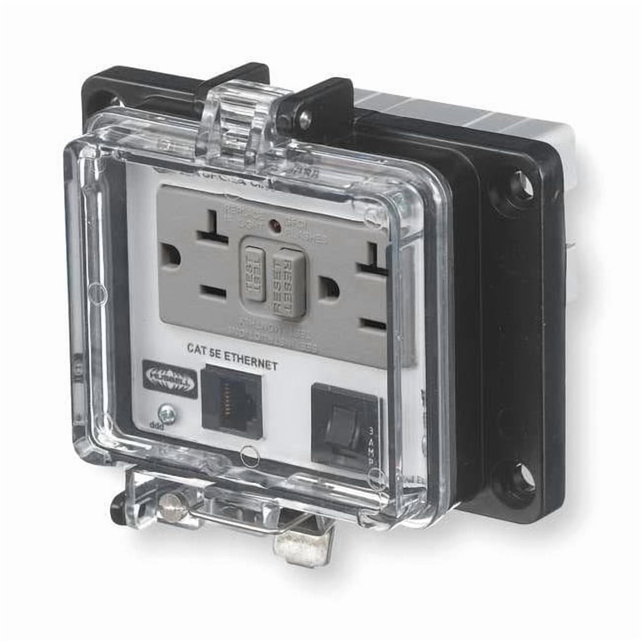 Hubbell Wiring Device-Kellems Access Port,Power And Data,NEMA 4X PR4X205EB