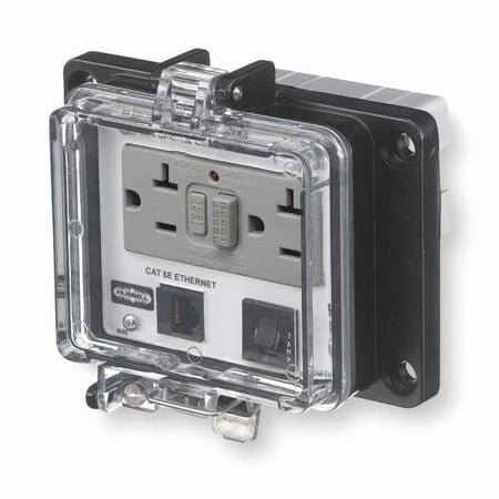 Hubbell Wiring Device-Kellems Access Port,Power And Data,NEMA 4X PR4X205EB