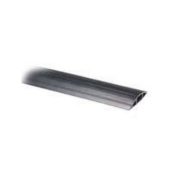 Cable Protector, 3/4 in H, 5 ft L, 3 in W, 1 Channel, PVC, Black
