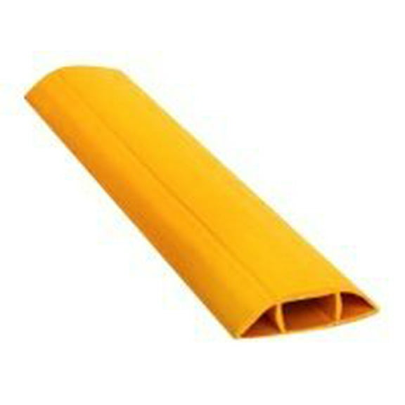 Cable Protector, 1-11/16 in H, 5 ft L, 5-5/8 in W, 1 Channel, PVC, Yellow