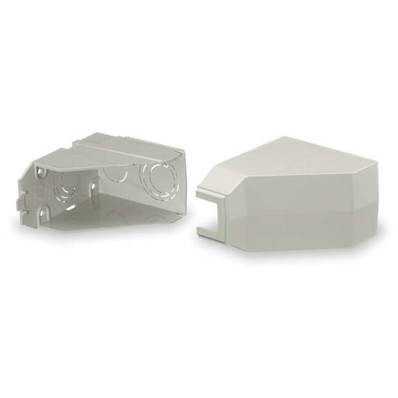 Hubbell Wiring Device-Kellems Ceiling Adapter,White,PVC, Lan-Trak PLP1CACF