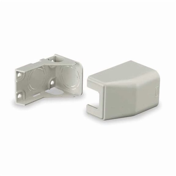 Hubbell Wiring Device-Kellems Ceiling Adapter, White, PVC, Premise-Trak PT12CA