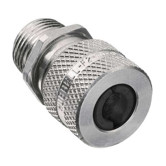 Hubbell Wiring Device-Kellems Liquid Tight Connector,3/8 in.,Black SHC1010