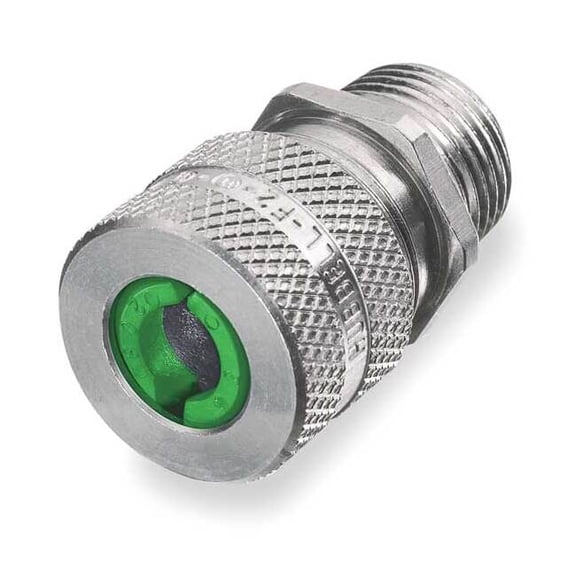 Hubbell Wiring Device-Kellems Liquid Tight Connector,1/2 in.,Green SHC1019