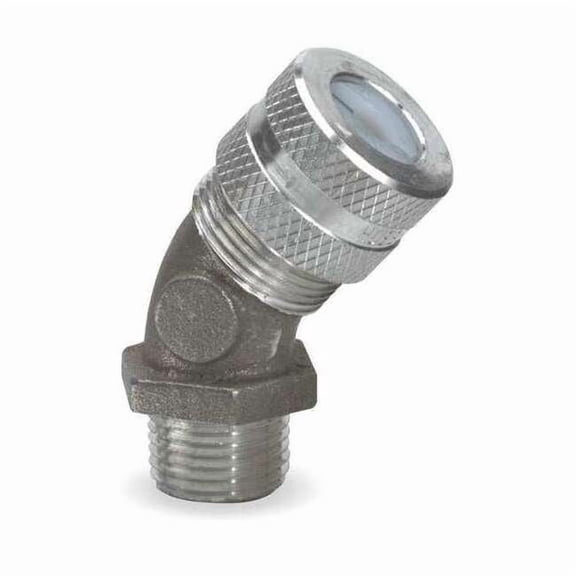 Hubbell Wiring Device-Kellems Cord Connector,1/2 in.,45,White VHC1022