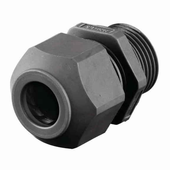 Hubbell Wiring Device-Kellems Cable Connector, PG9, Straight, Black SECP9BA