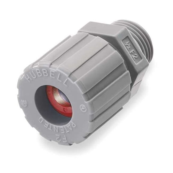 Hubbell Wiring Device-Kellems Liquid Tight Connector,3/8 in.,Red SHC1009CR