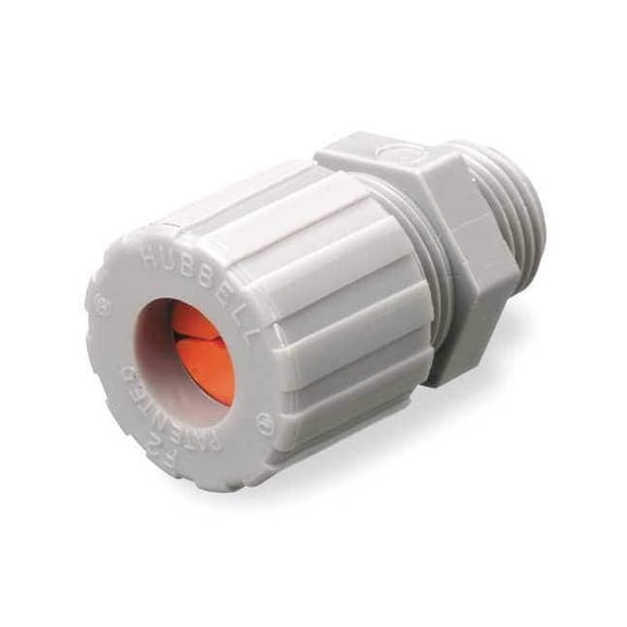Hubbell Wiring Device-Kellems Underground Cord Connector,1/2 in.,Gray UFC0001CR