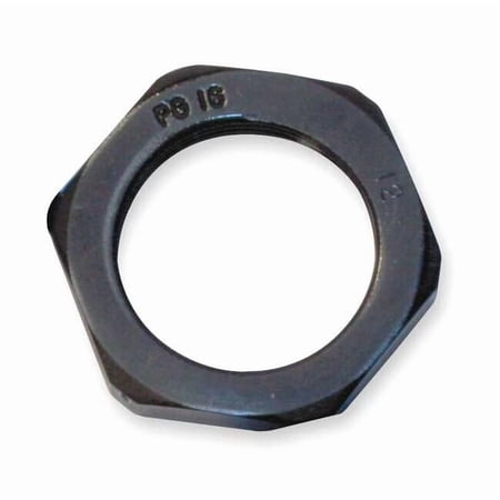 Hubbell Wiring Device-Kellems Cord Connector Locknut,Nylon,PG9 LNP9B