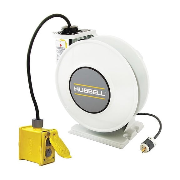 Hubbell Wiring Device-Kellems Cord Storage Reel,45 ft. of 12/3 Cord HBLI45123R20