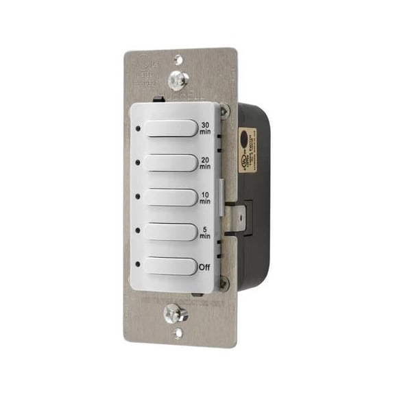 Hubbell Wiring Device-Kellems Timer, Electronic, 120/277V, White DT5030W