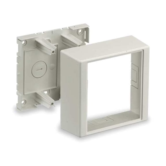 Hubbell Wiring Device-Kellems Deep Device Box,White,PVC,Boxes PT12TGB