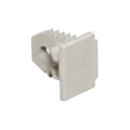 End Cap,White,PVC,Lan-Trak(R),Caps PL1EC