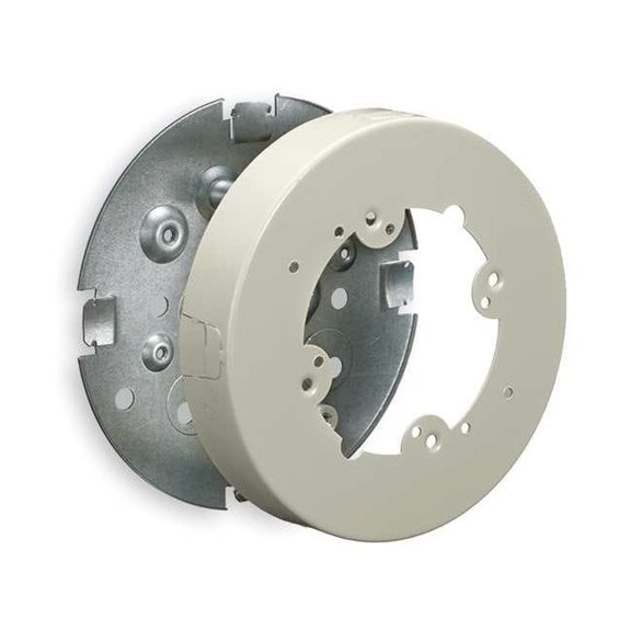 Hubbell Wiring Device-Kellems Fixture Box,Ivory,Steel,Boxes HBL5738IVA