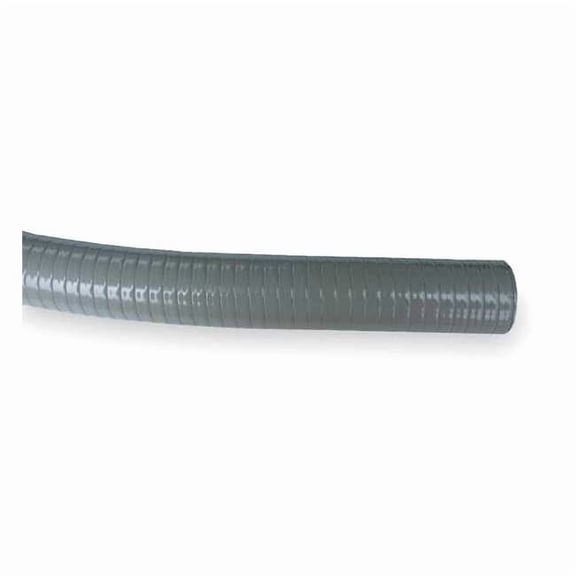 Liquid-Tight Flex Plastic Conduit, 1-1/2 in Trade Size, 50 ft, 7-1/2 in Bend, PVC, Gray