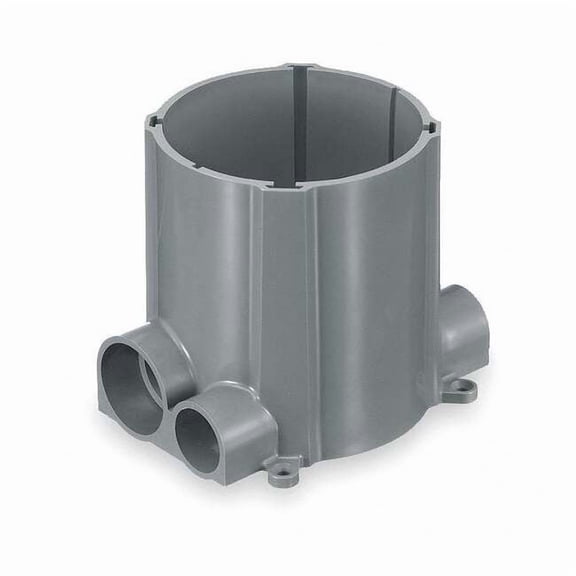 Hubbell S1PFB Non-Corrosive Plastic SystemOne Concrete Floor Box, 100 Cubic Inches Capacity, 5-37/64" Length x 8-49/64" Width