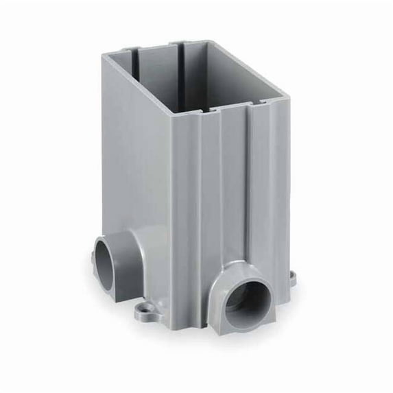 Hubbell Wiring Device-Kellems Floor Box,PVC,Rectangular,1-Gang PFBRG1