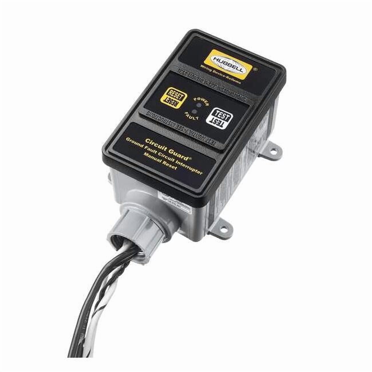 Hubbell Wiring Device-Kellems GFCI,Hard Wired,3 PH 120/208V,30A,Black GFHW430