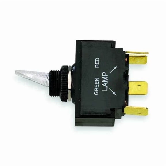 Hubbell Wiring Device-Kellems Lighted Toggle Switch,SPST,1/4 in. M11LRGSP