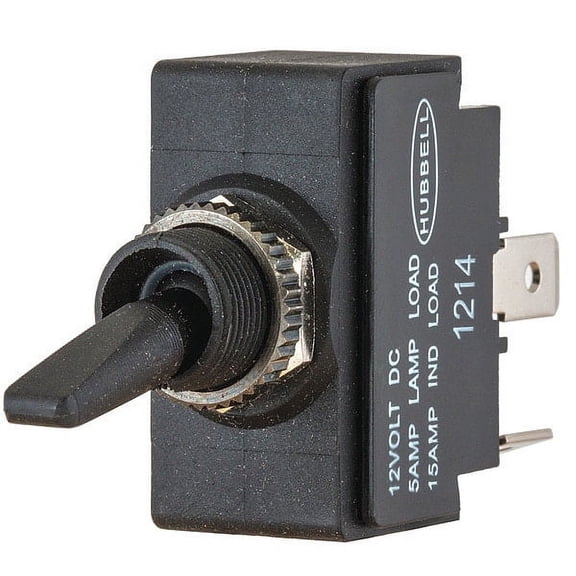 Hubbell Wiring Device-Kellems Marine Toggle Switch, On/Off, SPST M11LRSP