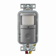 Hubbell Wiring Device-Kellems Occupancy/Vacancy Sensor,PIR,1200 sq ft WS2000GY