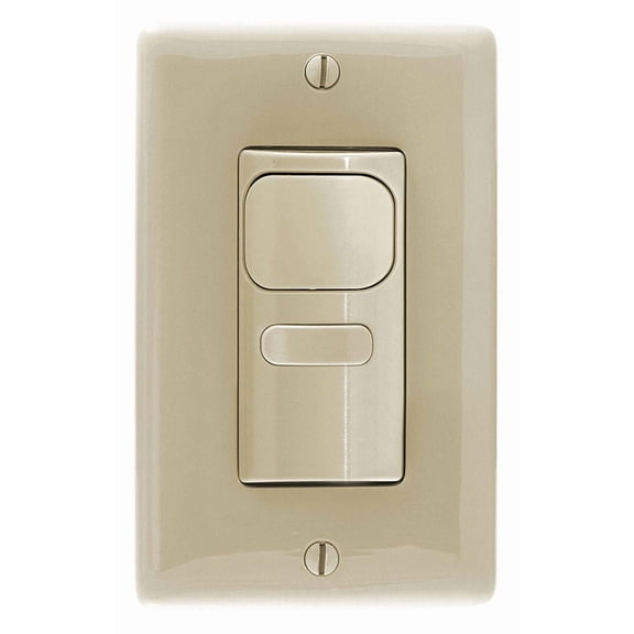 Wall Switch Box Hard Wired Motion Sensor, 1000 sq. ft. Passive Infrared, Ivory