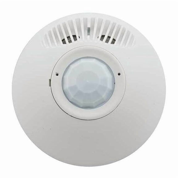 Ceiling Mount Sensor, Occupancy, Photocell, Hard Wired, White, 2,000 sq ft, LED