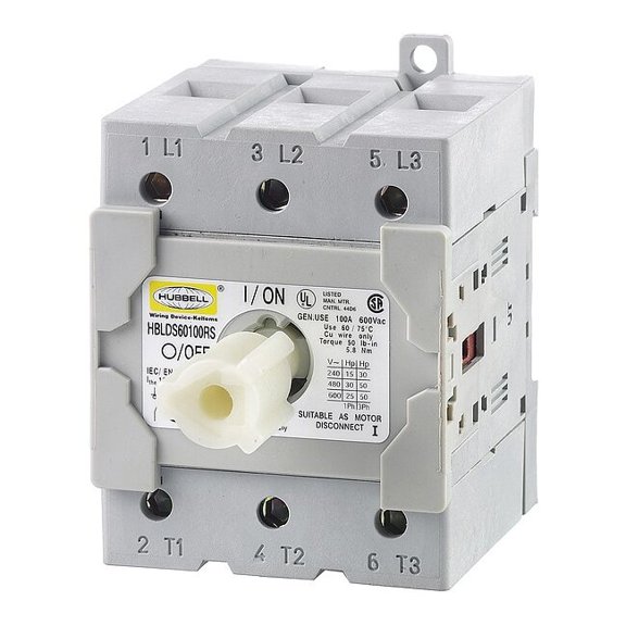 Hubbell Wiring Device-Kellems Replacement Switch Hubbell HBLDS60100RS