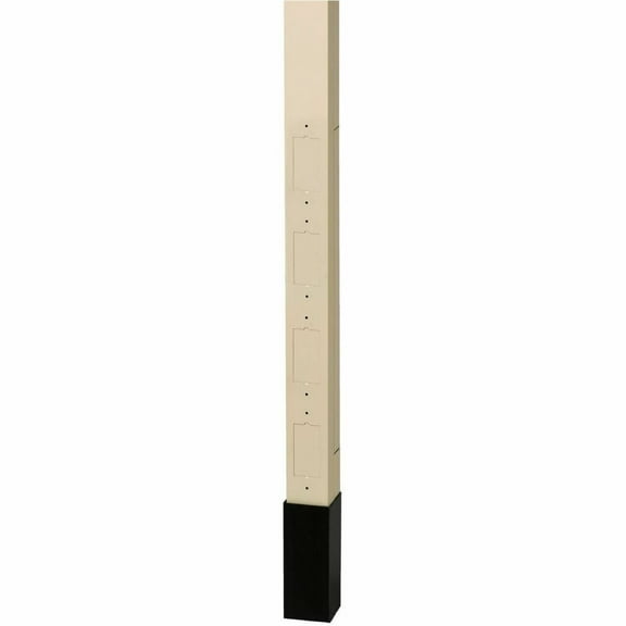 Hubbell Wiring Device-Kellems Alum Srvice Pole,Ivory,10 ft. 2"L,2.13"W HBLPPOAI