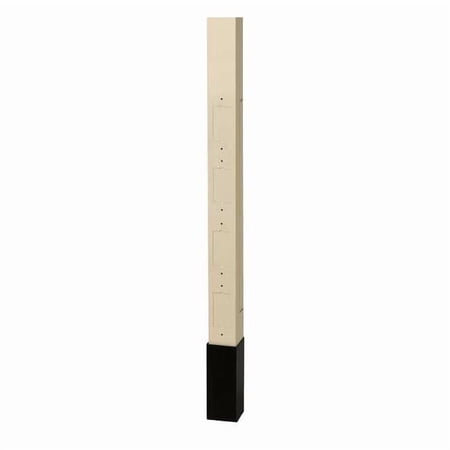 Hubbell Wiring Device-Kellems Service Pole,Ivory,12 ft. 2" L,2.13" W HBLPPO12AI