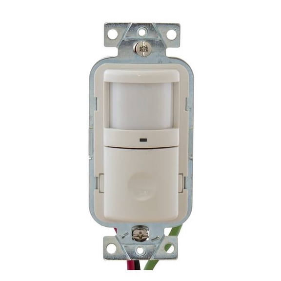 Hubbell Wiring Device-Kellems Vac Snsr,PIR,120V AC,Wht WS1001W