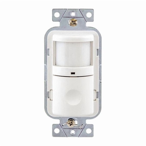 Hubbell Wiring Device-Kellems Vac Snsr with Nightlight,PIR,120V AC,Wht WS1001NW