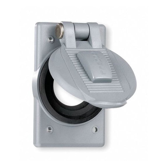 1 -Gang Vertical Weatherproof Cover, 2-27/32" W, 4-9/16" H