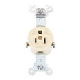 thumbnail image 1 of Hubbell Wiring Device-Kellems Receptacle,Ivory,15 A,2P3W,Side,1PK HBL5251I, 1 of 1