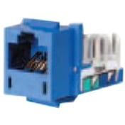 Hubbell Wiring Systems HXJ5EB25 Xcelerator Thermoplastic Universal Modular Keystone Jack, Category 5e, Blue (Bag of 25)