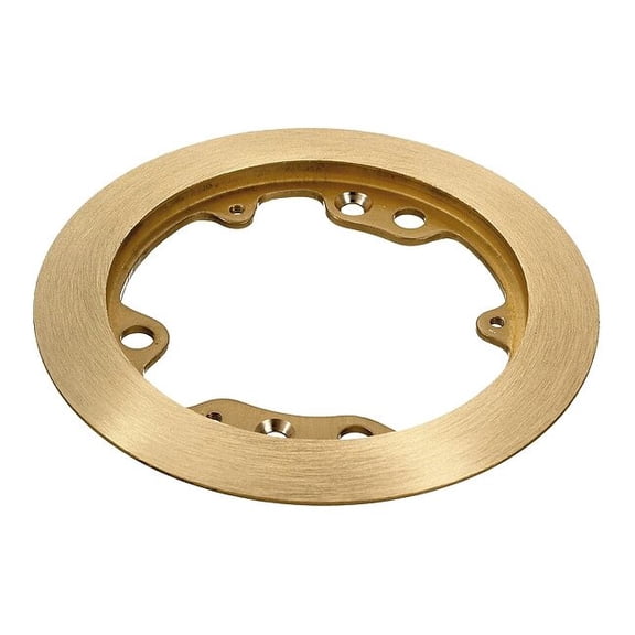 Hubbell Wiring Systems S3182 Brass Flush Floor Box Round Carpet Flange, 5-1/4" Diameter