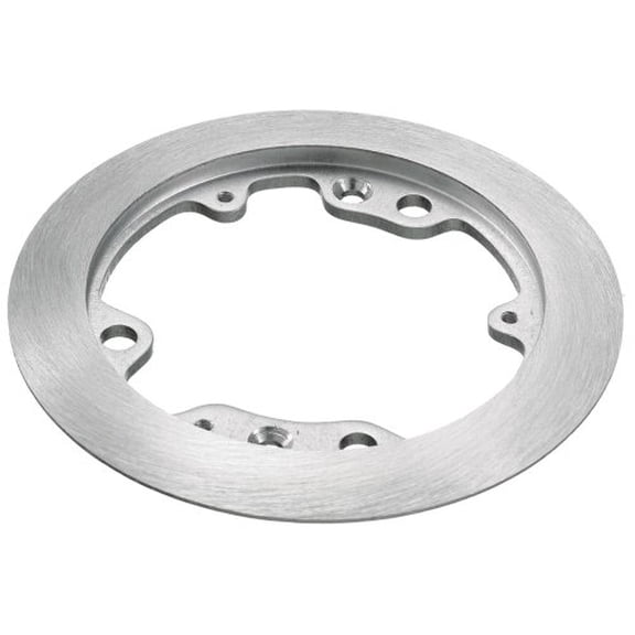 Hubbell Wiring Systems SA3082 Brushed Aluminum Round Floor Box Metal Carpet Flange, 6-1/4" Diameter